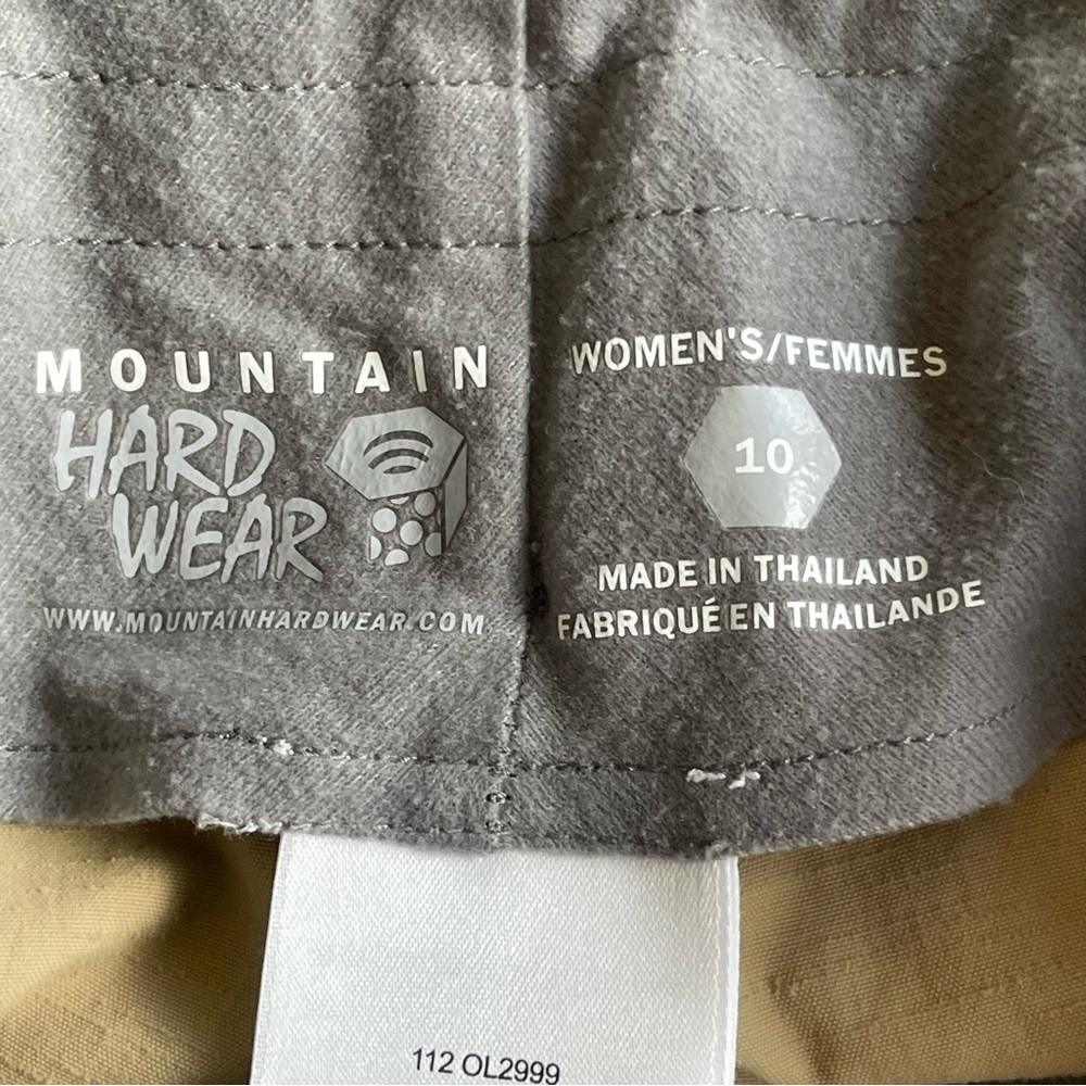 Mountain Hardwear Khaki Hiking Low Rise Shorts Size 10 - Picture 7 of 12